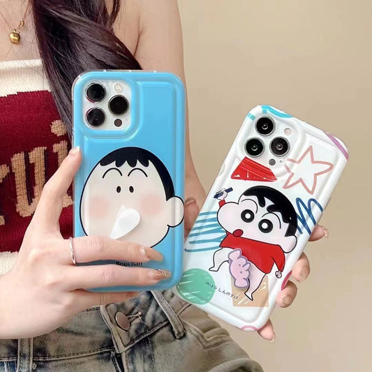 Apple 15 Pro Frame Airbag Cartoon Shin iPhone XR Rotating Sneeze Case