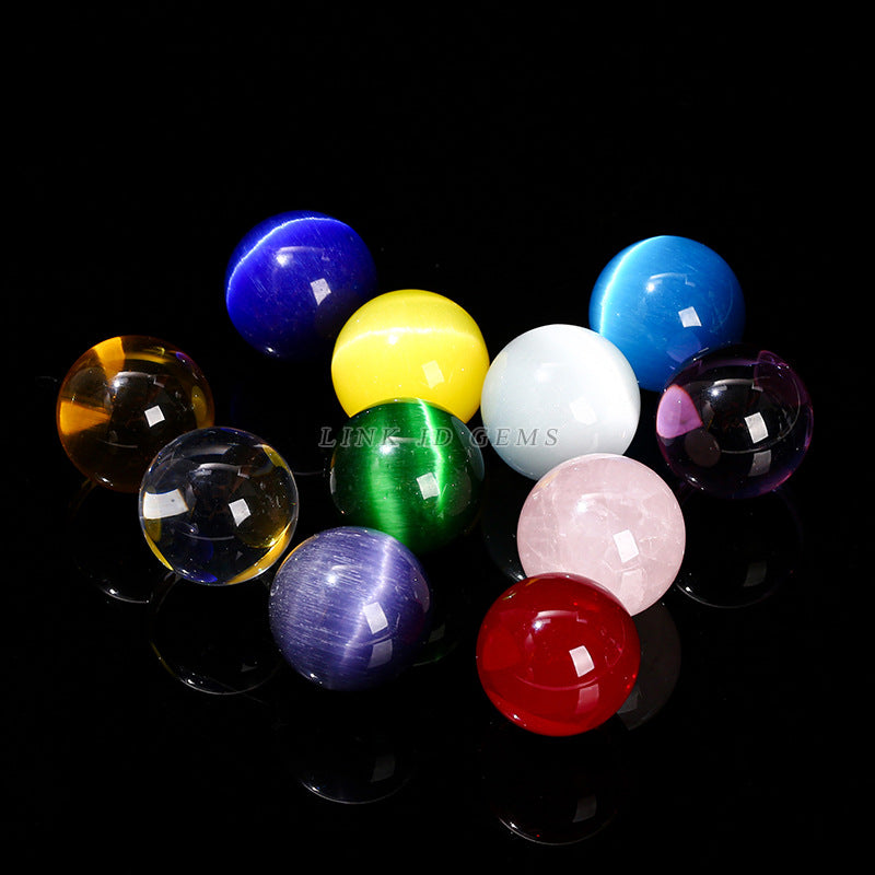 30Cm opal crystal ball powder crystal transparent glass beads