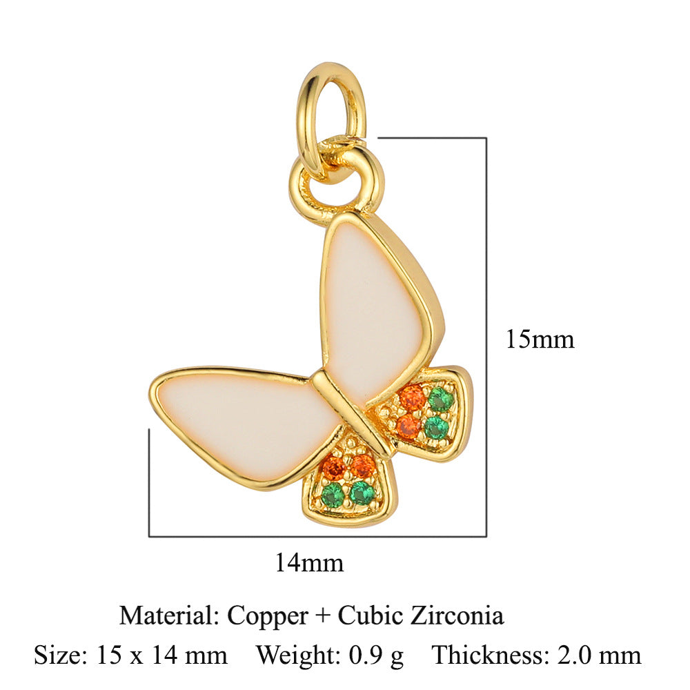 Evil Eye Fatima Palm Copper Zircon Pendant