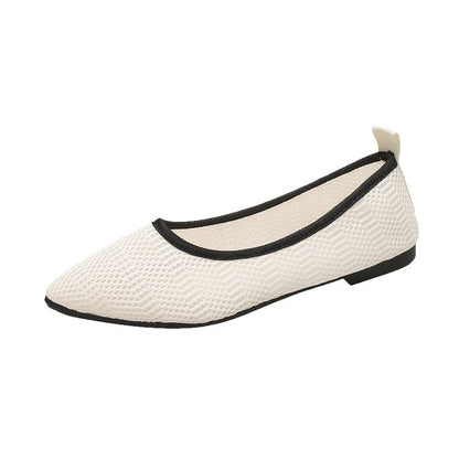 Single shoes pointed flat cloth shoes