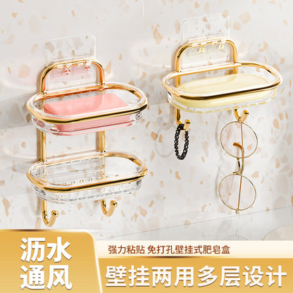 Double-Layer Soap Holder, Draining Soap Dish