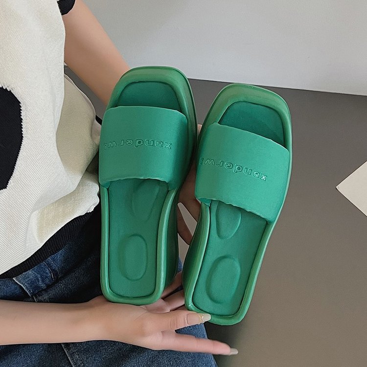 Height-increasing slope heel casual cool slippers