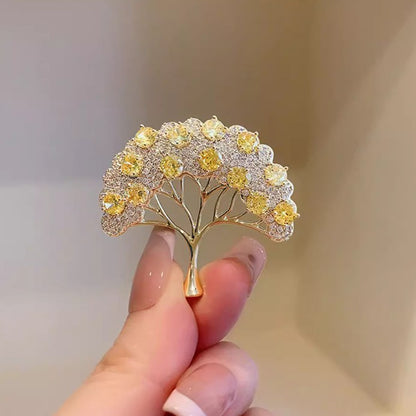 Golden Wishing Tree Brooch