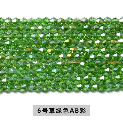 4Mm Czech crystal pointed beads rhombus glass beads loose beads