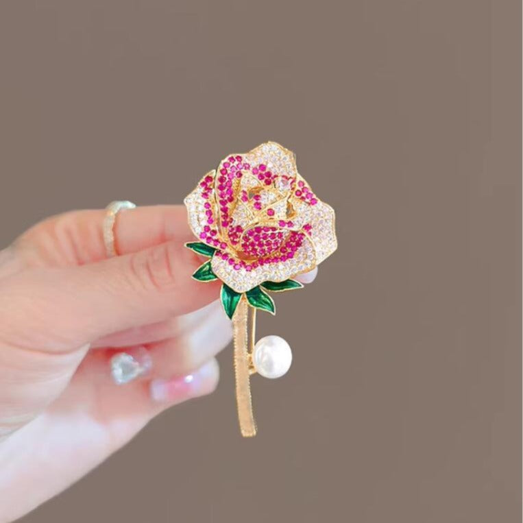 Corsage Rhinestone Rose Gold