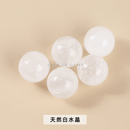 16Mm natural powder crystal ball non-porous beads round beads