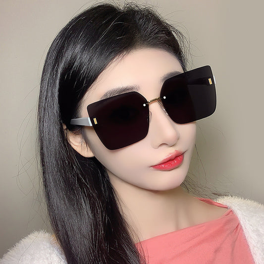 Frameless Retro Sunglasses