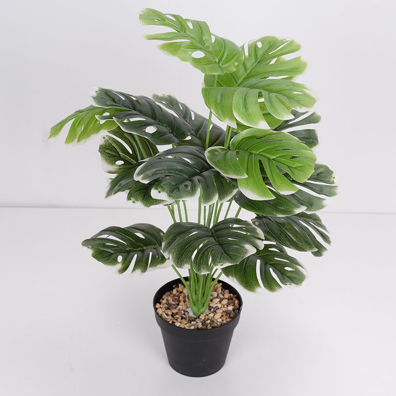 Nordic green potted artificial tree