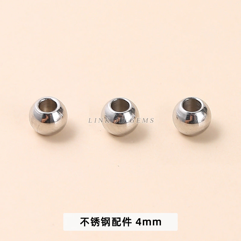 Stainless steel bead spacer tube bead round bead accessories