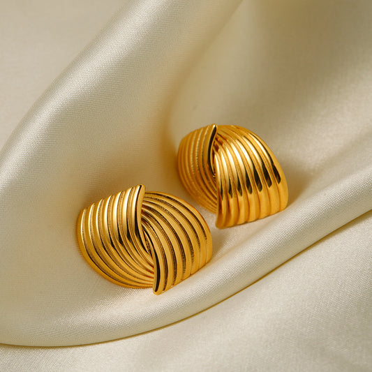 Small gold earrings