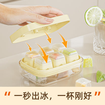 One-touch ice tray