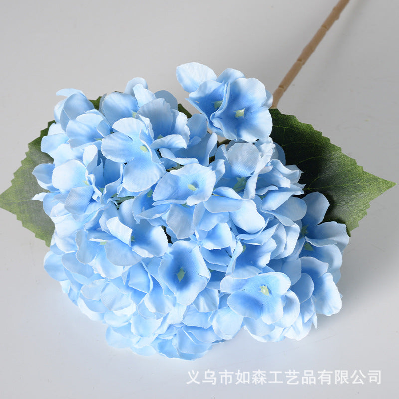 Artificial Hydrangea with Leaves Artificial Flowers Wholesale