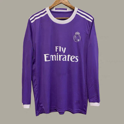 16-17 Real Purple Away Ronaldo Benzema Ramos Retro Jersey