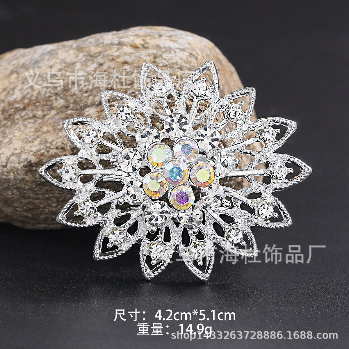 Alloy Rhinestone Brooch Pin fashion