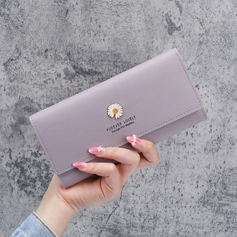 Women's long zipper wallet