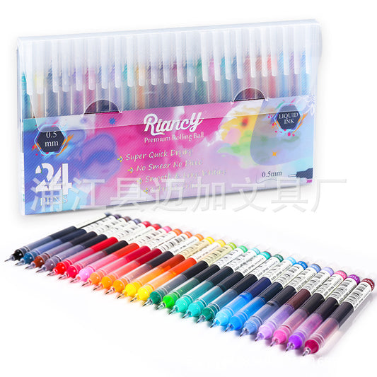 24 water-based painting rollerball pens