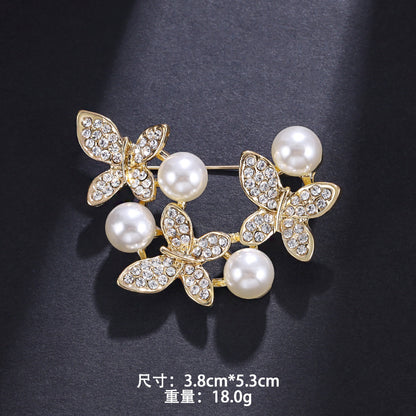 High-end brooch brooch imitation pearl