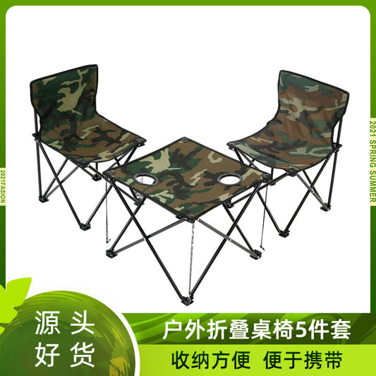 Backpack folding tables and chairs