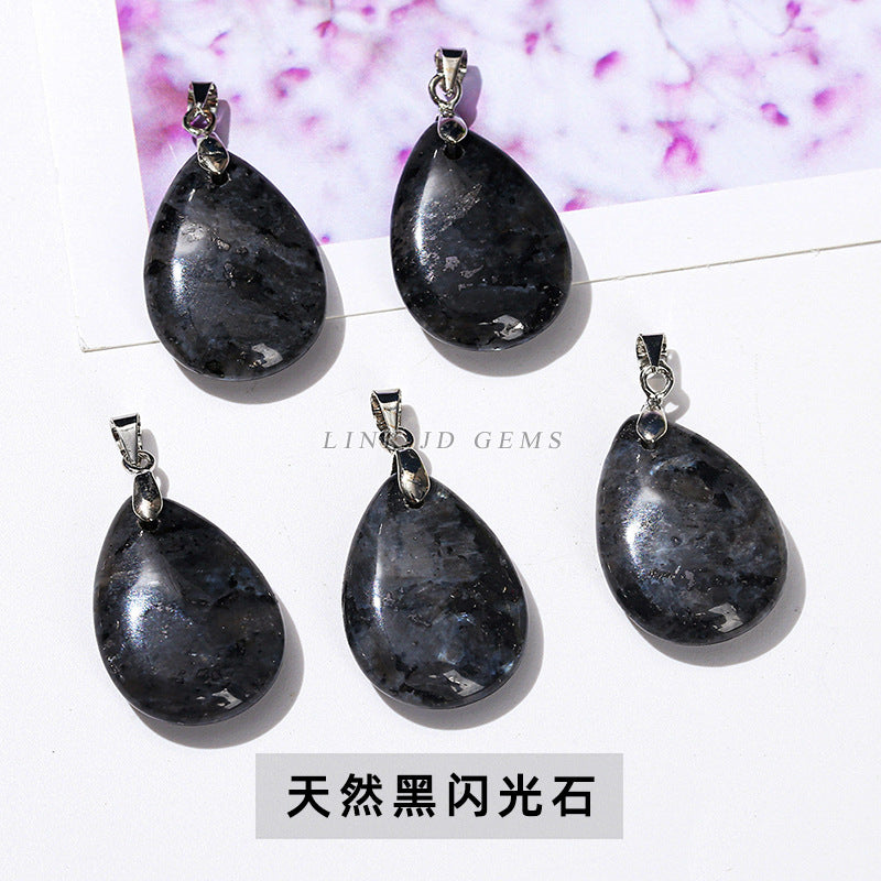 18 * 25 natural stone crystal jade water drop pendant