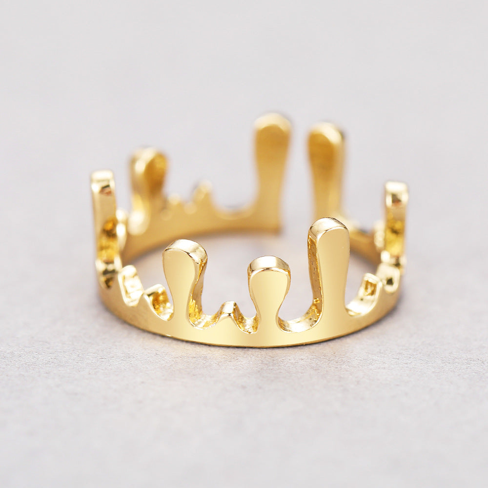 Irregular crown shape ring