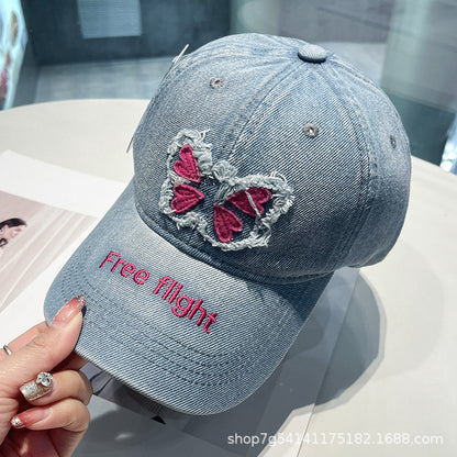 Gorra de béisbol de mariposa 