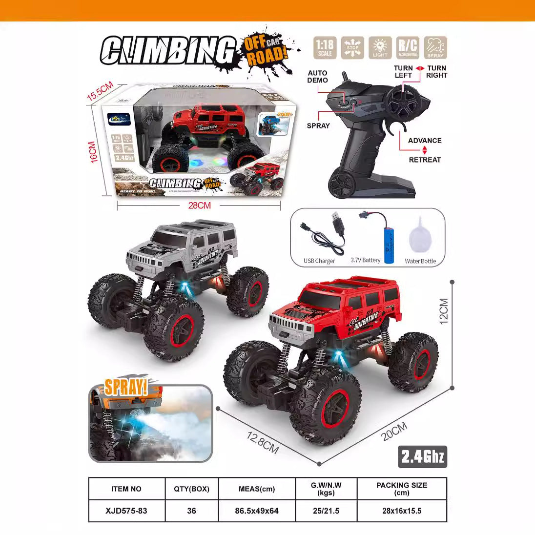 1:20 Scale Remote Control Car for Children: Dual Channel Remote Control Sports Car, Six Channel Wireless Electric Toy Car