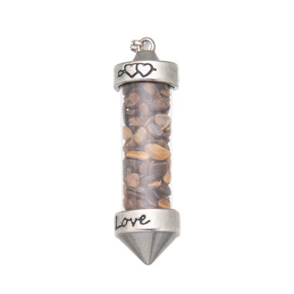 Crystal gravel wishing bottle colorful crystal pendant