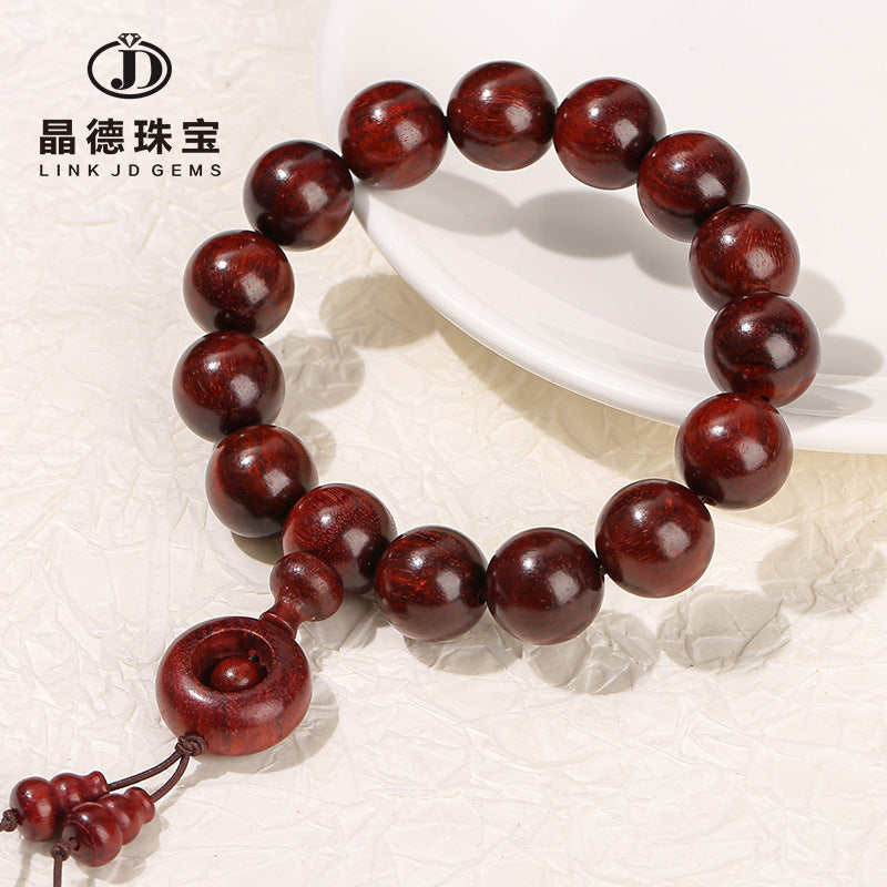 Zambia lobular red sandalwood full of Venus transfer beads bracelet