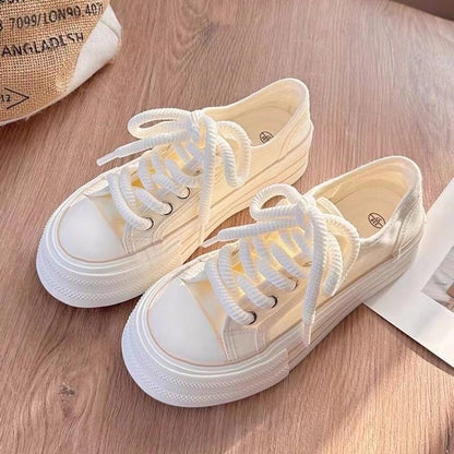 Internet celebrity platform canvas shoes