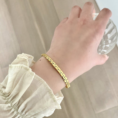 Bracelet Gold Thick Chain