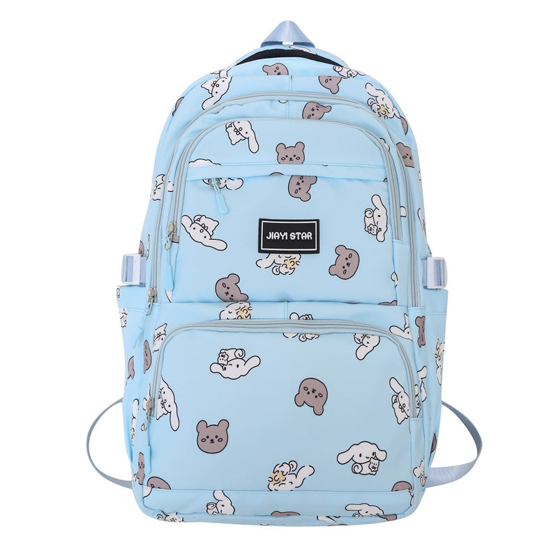 Casual backpack multi-layer schoolbag