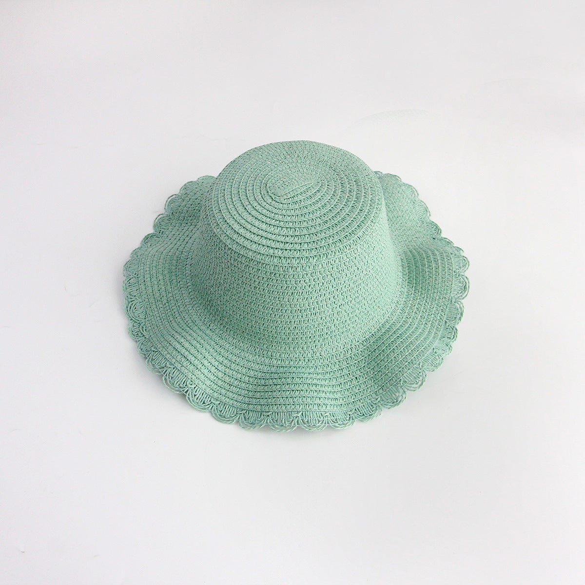 Sun Protection Straw Hat Women's Kids Plain Hat