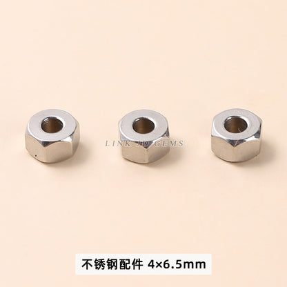 Stainless steel bead spacer tube bead round bead accessories