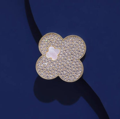 Full diamond diamond brooch high grade