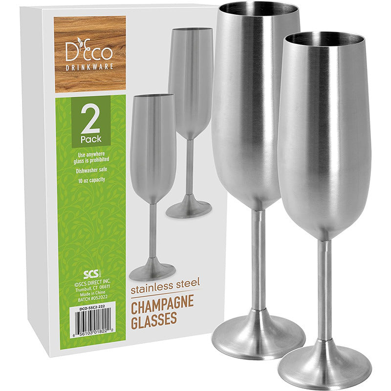 Champagne glass wine set can print logo