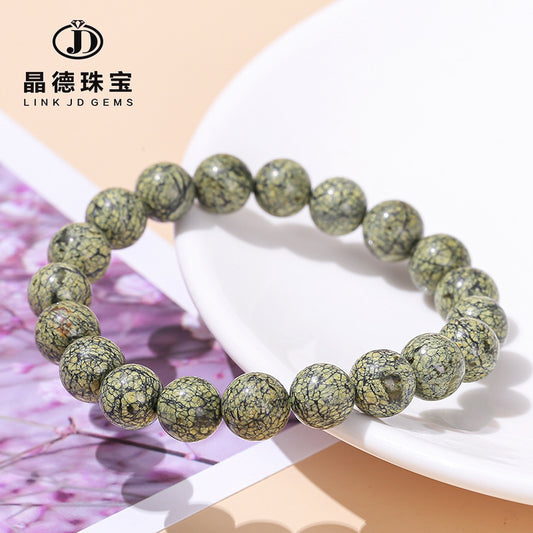 Natural snake pattern jade bracelet for men and women