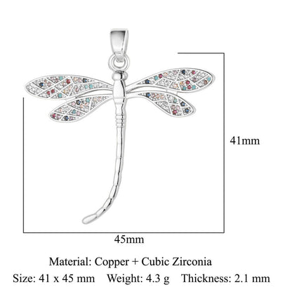 Butterfly Eye Sun Copper Zircon Pendant