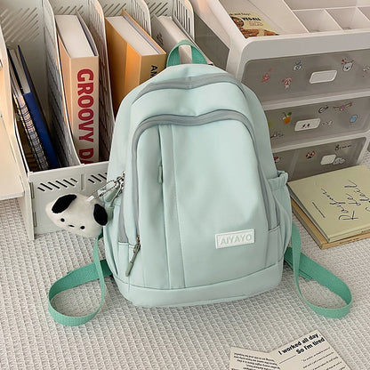 Japanese style solid color small backpack