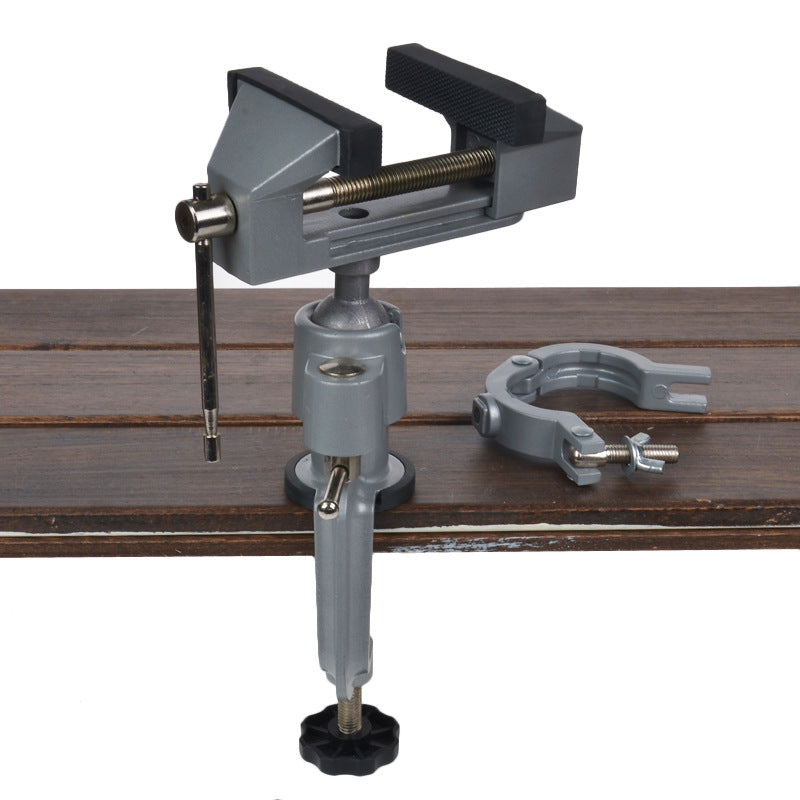 Mini Swivel Aluminum Vise DIY Home Use