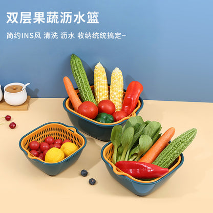 Multi-functional Vegetable Washing Basket Six-Piece Set