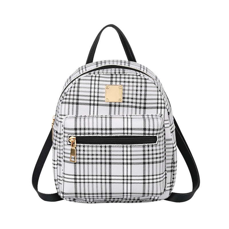 Plaid backpack