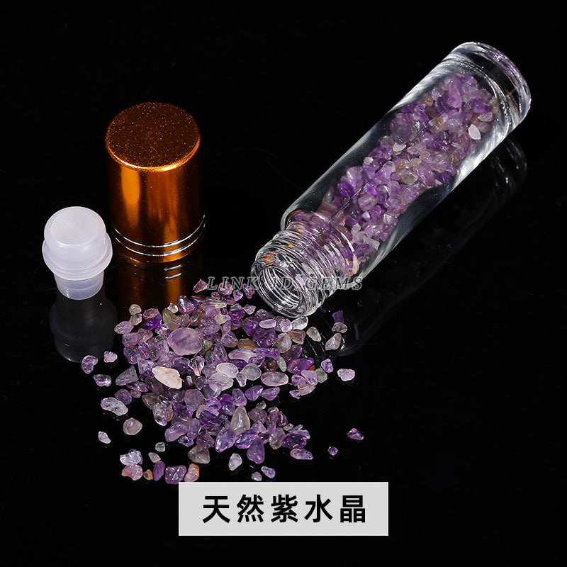 10Ml ball bottle natural crystal gravel essential oil bottle