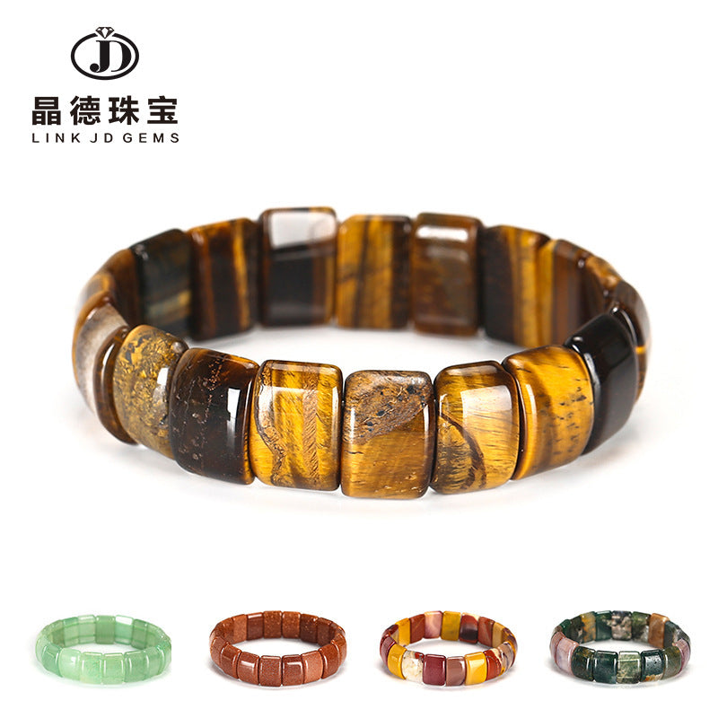 Yellow Tiger's Eye Stone Hand Bracelet