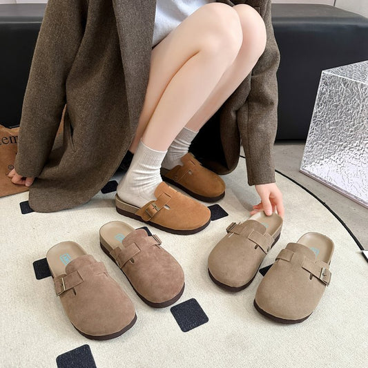 Thick-bottomed Bocken Baotou Half Slippers