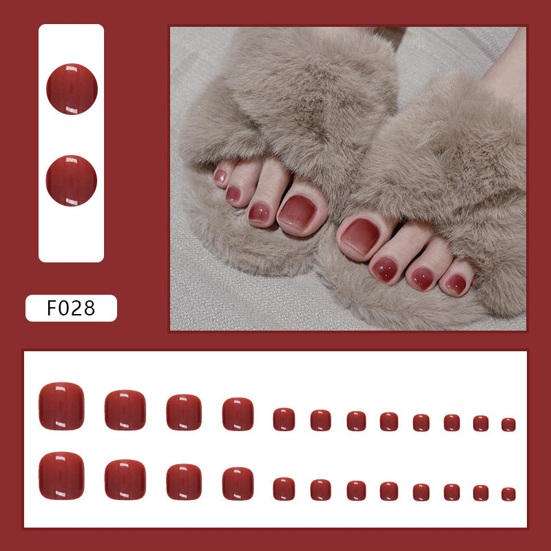 Detachable Fake Toe Nail Patches