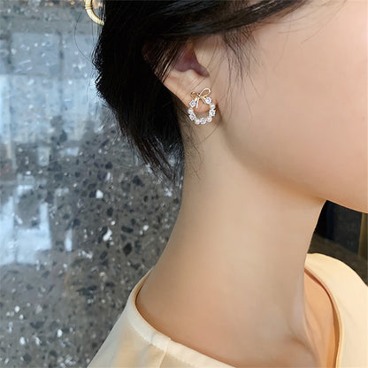 Korean Small Bow Earrings