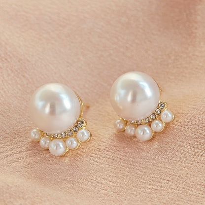 French Cat's Claw Pearl Earrings for Women