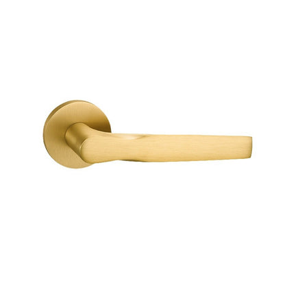 Gold mechanical door lock handle lock