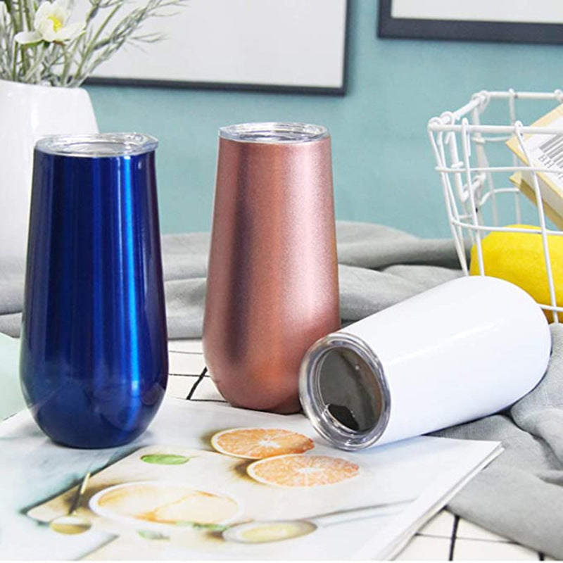 6oz double-layer stainless steel thermos cup fashion