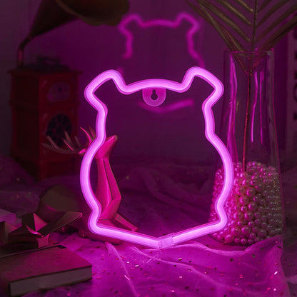 LED neon butterfly decorative lamp planet night light